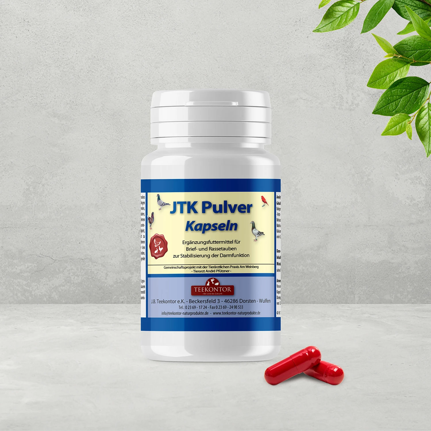 Teekontor JTK Pulver 100 Kapseln 1 Teekontor JTK Pulver 100 Kapseln